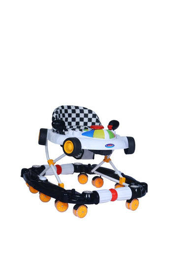 2 in 1 Rocking Plus Baby Walker Car Shape with Lights & Music, in Random colors
