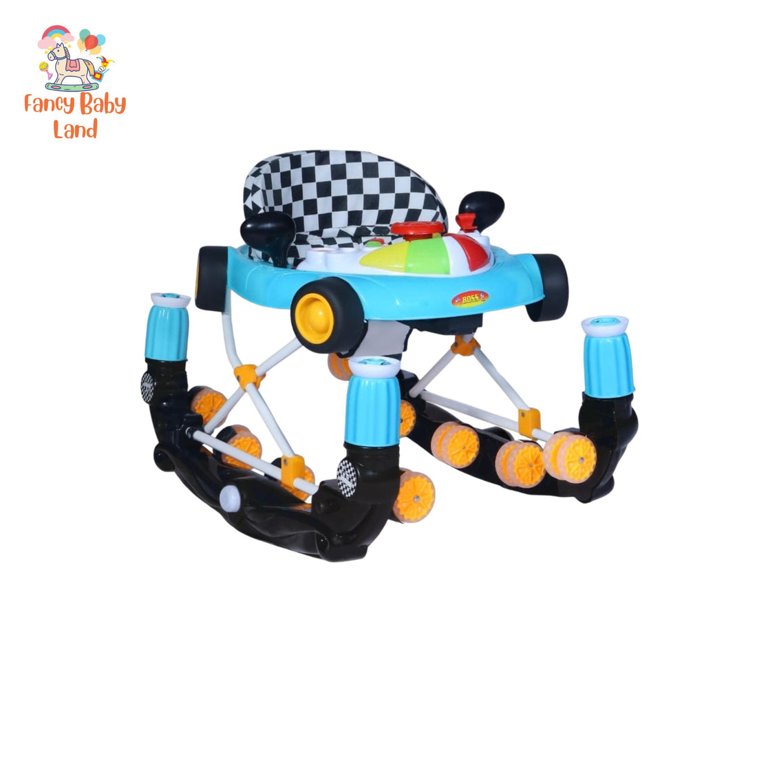 2_in_1_Rocking_Plus_Baby_Walker_Car_Shape_with_Lights_Music_in_pink_colour
