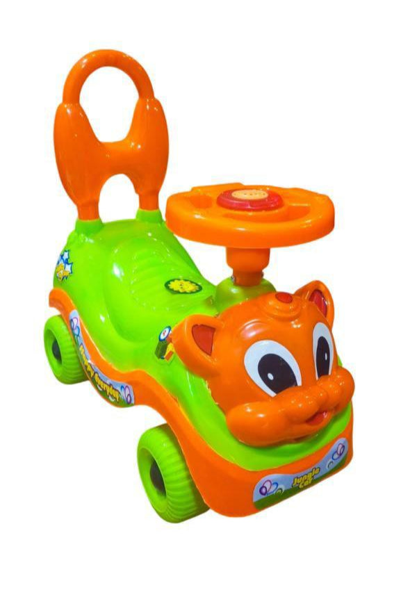 Baby Push Cat Car with Music & Lights in gree colour