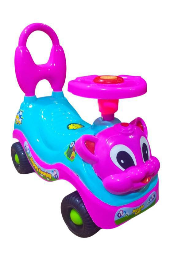 Baby Push Cat Car with Music & Lights in purple colour