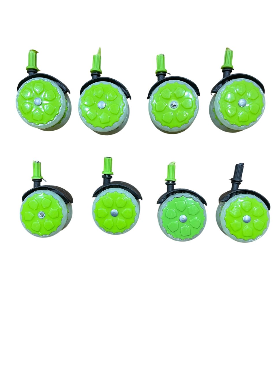 Baby Walker Wheels-Pack of 4,6,8,10 in green colour