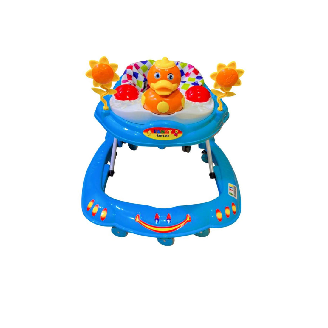 Baby Walker Duck Shape With Music & Toys in blue colour