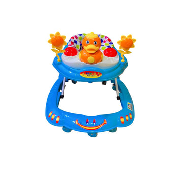 Baby Walker Duck Shape With Music & Toys in blue colour