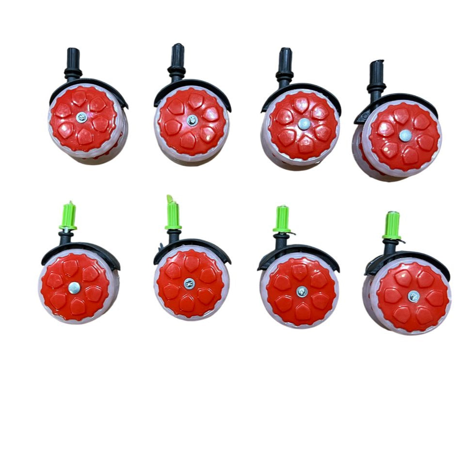 alker Wheels-Pack of 4,6,8,10 in red colour
