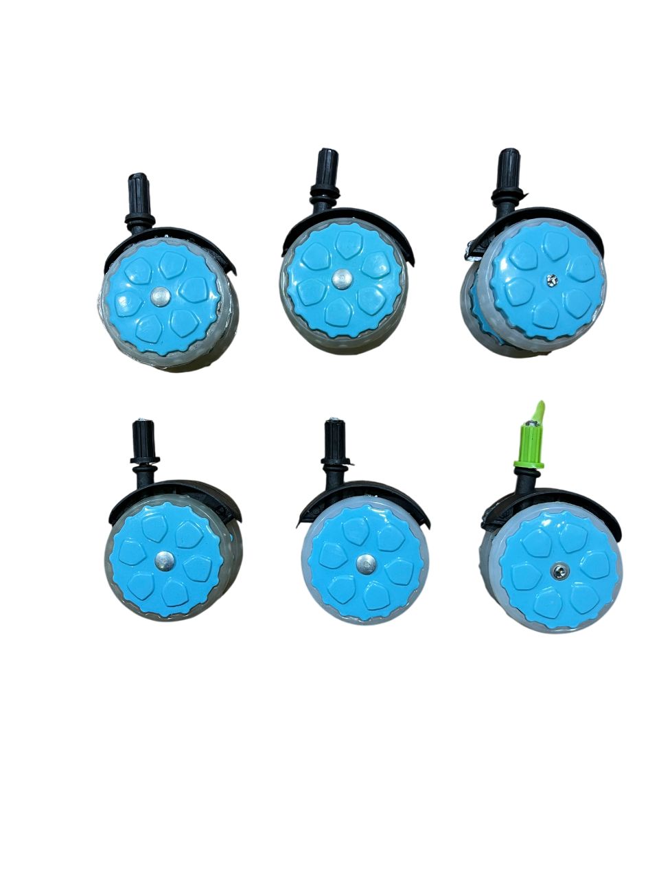 walker Wheels-Pack of 4,6,8,10 in blue colour